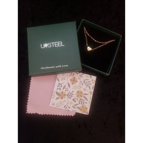 Ursteel Jewelry - Gold Initial Ankle Bracelet 14K Gold Plated Personalized Letter J Anklet Gift